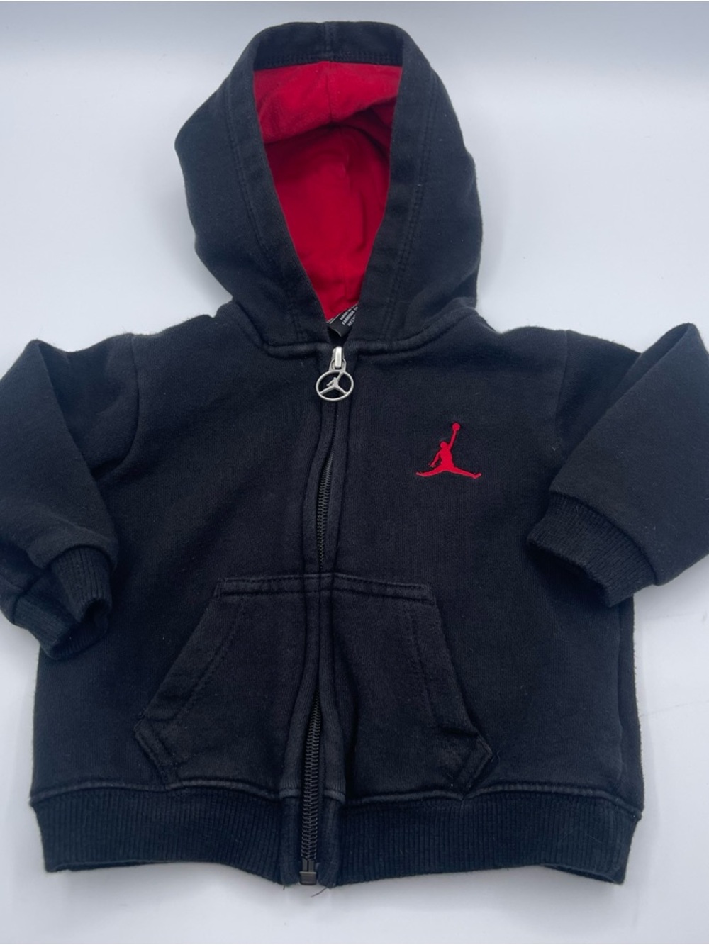 Michael Jordan Nike air Baby Toddler black Jacket zip hood jumpman 12 Months